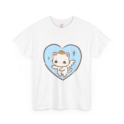 Adorable Angel Kitty Play Tee - Puppy's Aesthetics