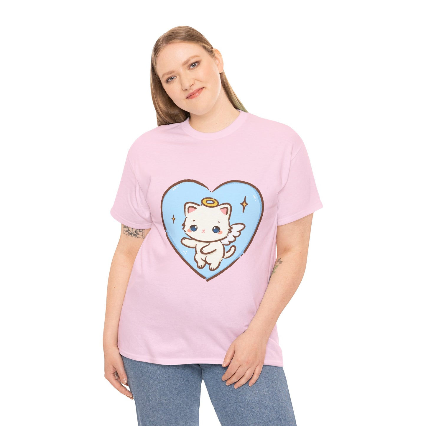 Adorable Angel Kitty Play Tee - Puppy's Aesthetics