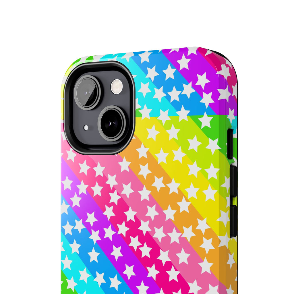 Starry Sprinkle Rainbow Tough iPhone Case