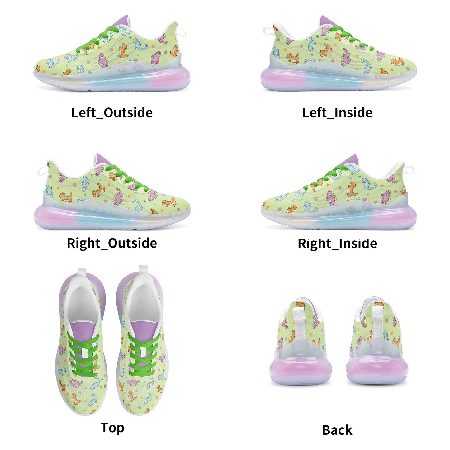 Green Baby Dinos Ladies Shoes