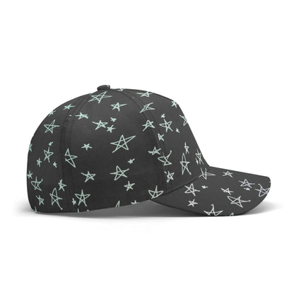 Stars Black Unisex Baseball Cap