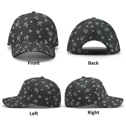 Stars Black Unisex Baseball Cap