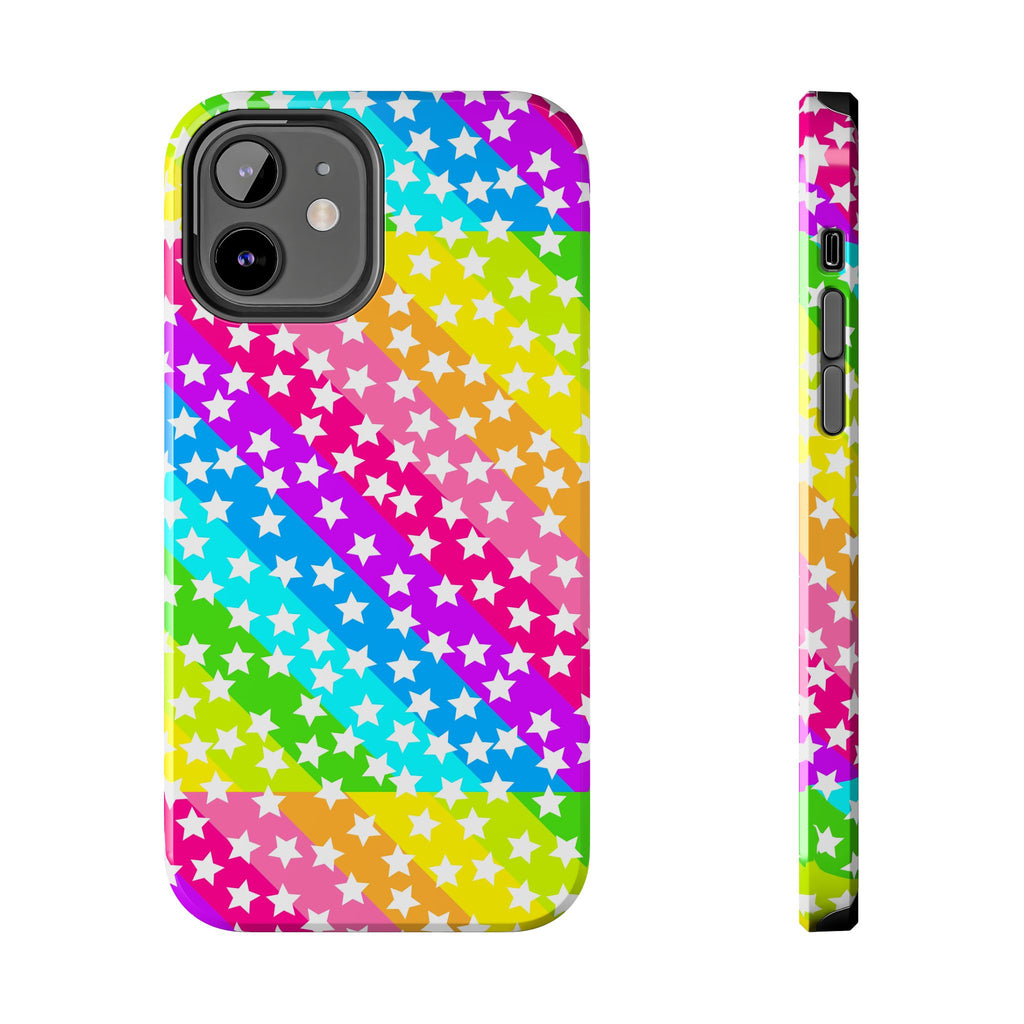 Starry Sprinkle Rainbow Tough iPhone Case