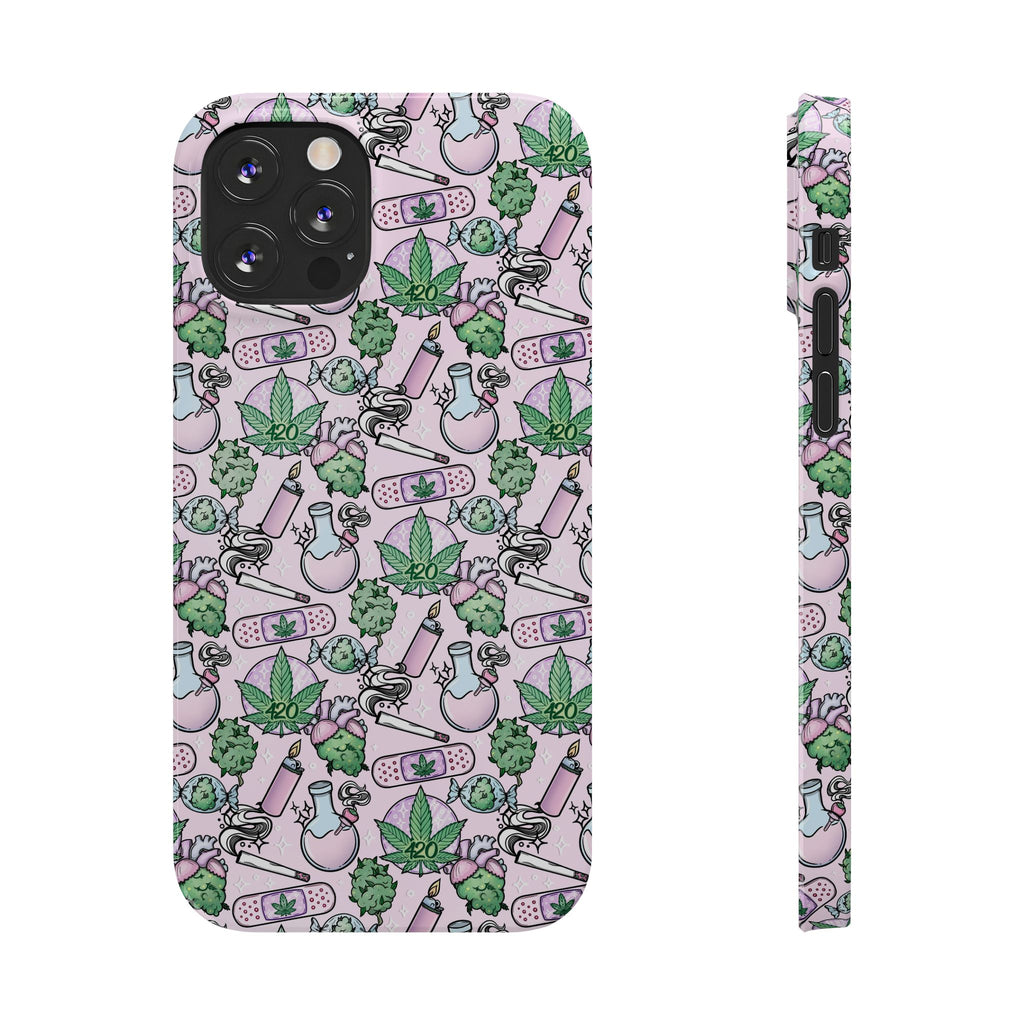 Cute Cannabis iPhone Slim Case