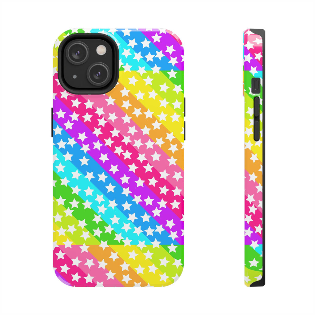 Starry Sprinkle Rainbow Tough iPhone Case