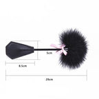 Flirty Feathers Spank Paddle – Plush & Leather Tease