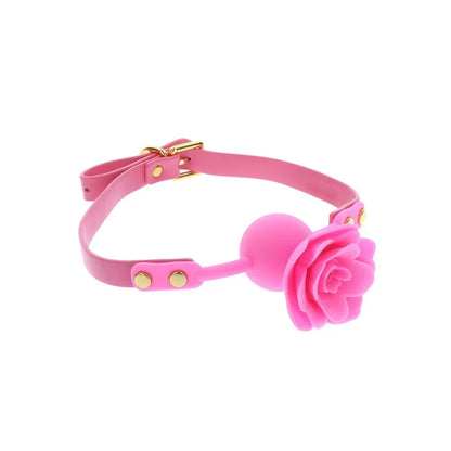 Malibu Rose Silicone Ball Gag - Puppy's Aesthetics