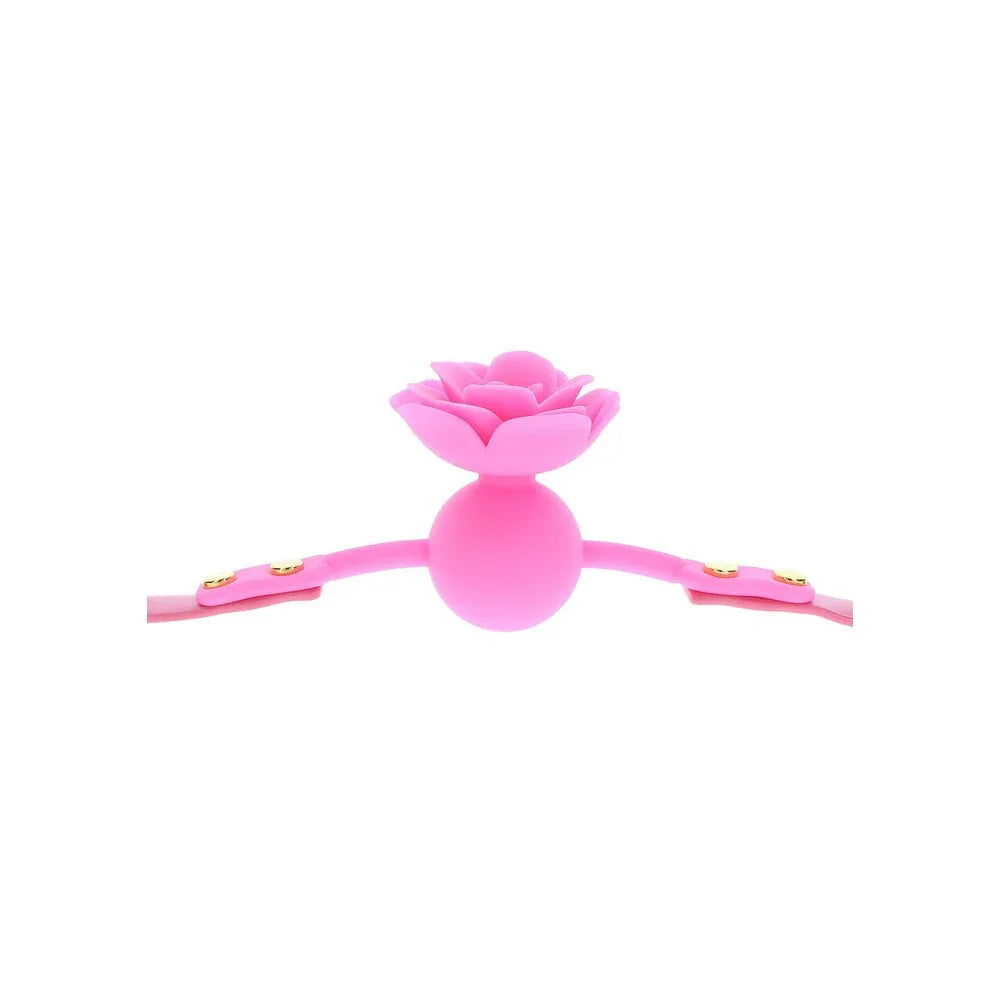 Malibu Rose Silicone Ball Gag - Puppy's Aesthetics