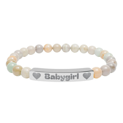 Babygirl Natural Stone Bracelet (Colors) - Puppy's Aesthetics