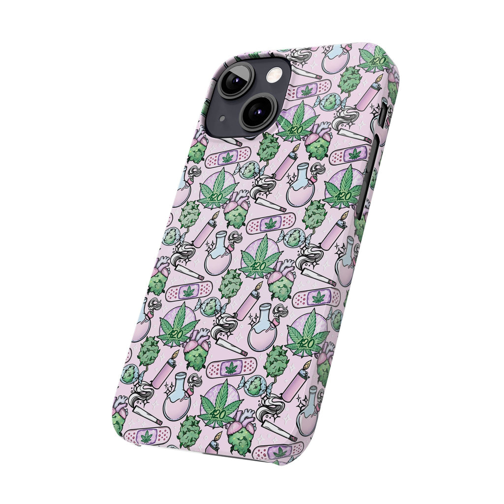 Cute Cannabis iPhone Slim Case