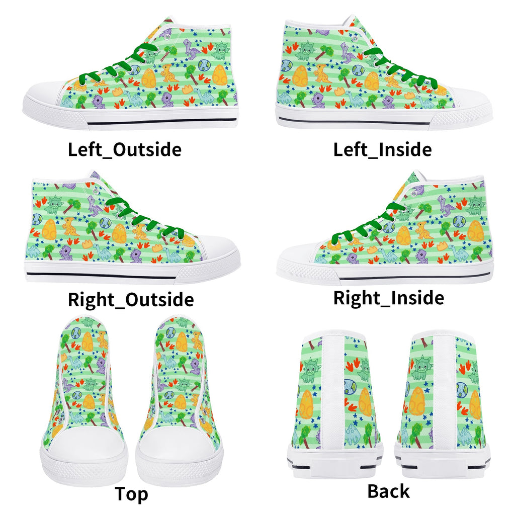 Dino Doodles Unisex High Tops