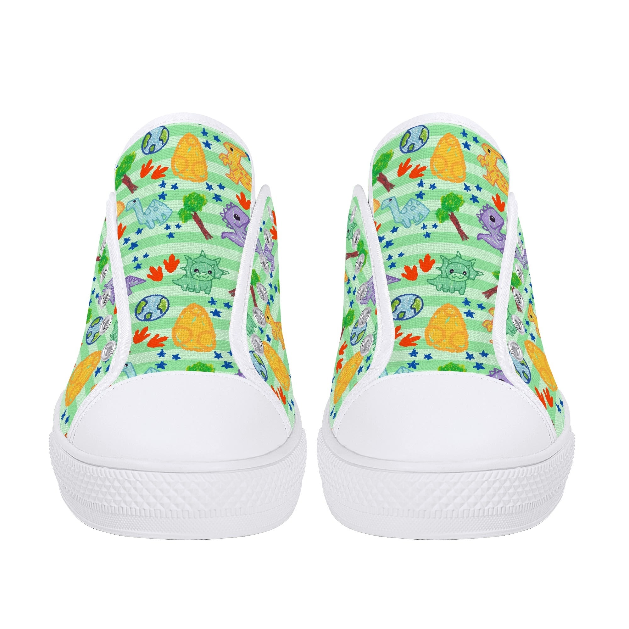 Dino Doodles Unisex Low Tops