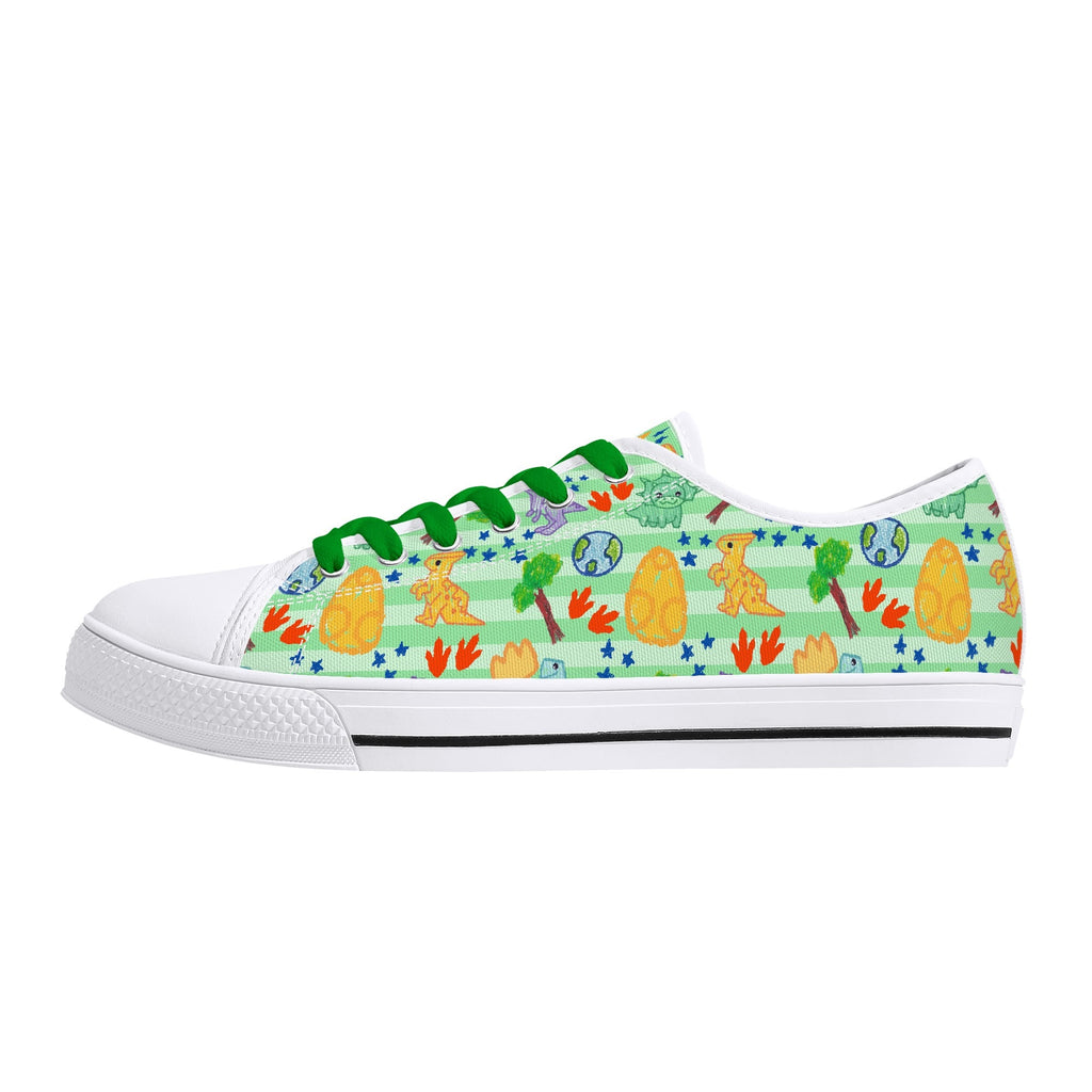 Dino Doodles Unisex Low Tops