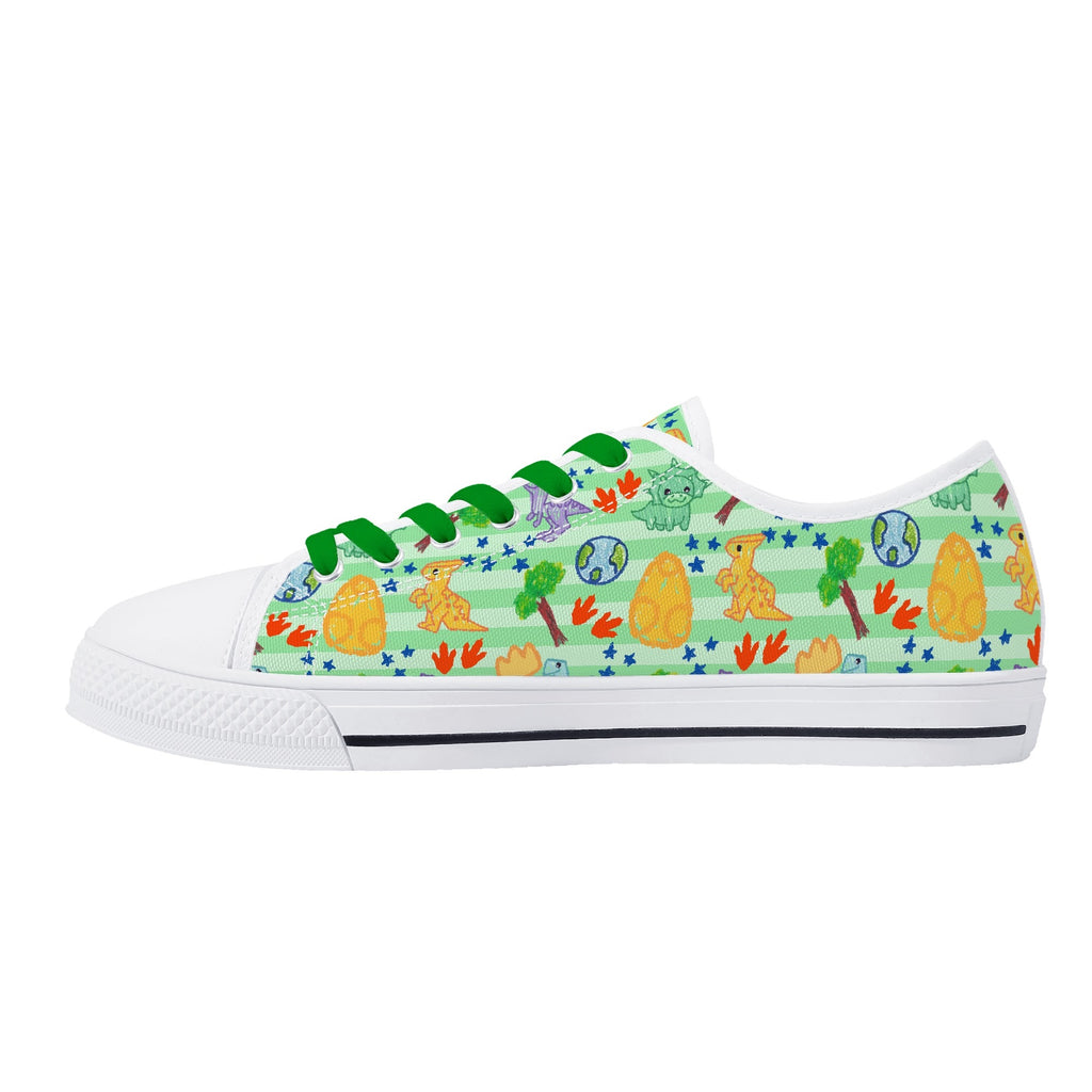 Dino Doodles Unisex Low Tops