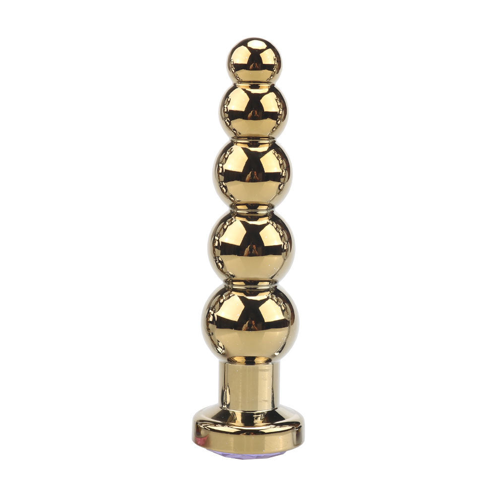 Luxe Glide Anal Bead Plug – Smooth Metal Pleasure Toy