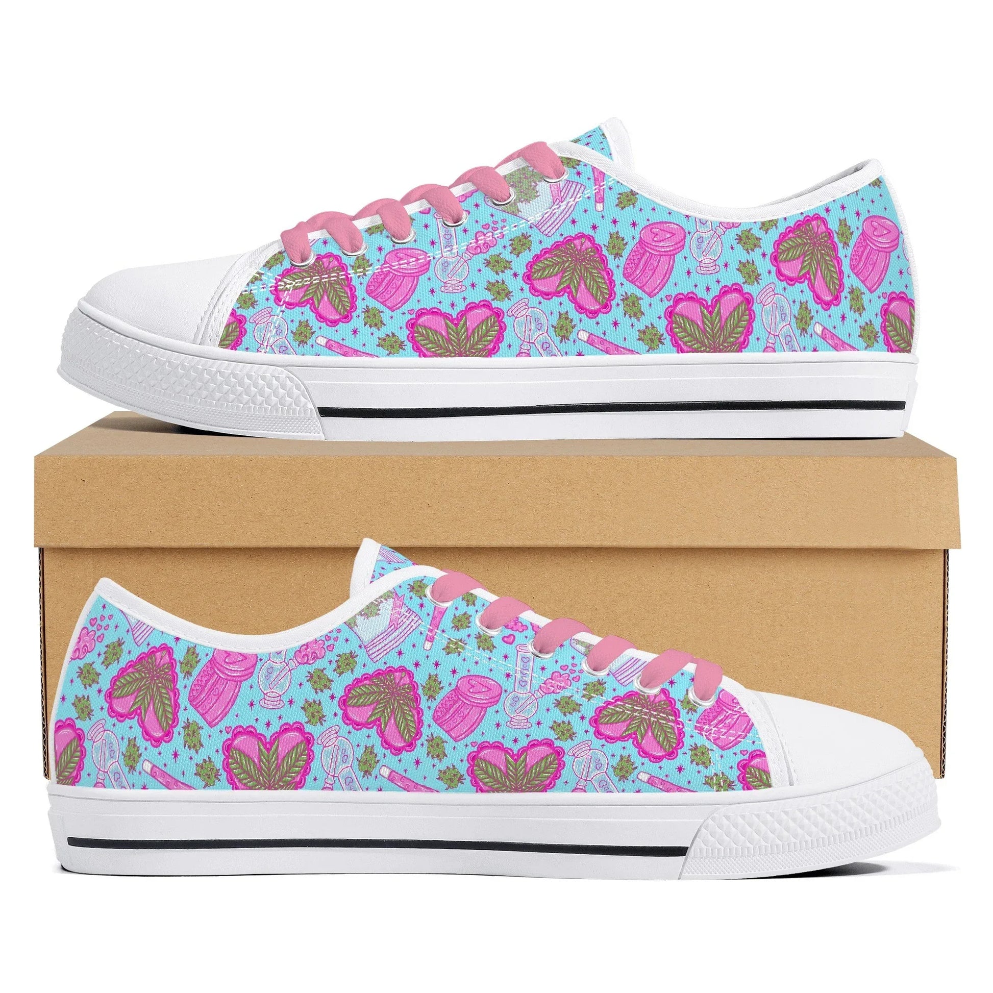 Puff Puff Play Low Top Sneakers - Puppy's Aesthetics