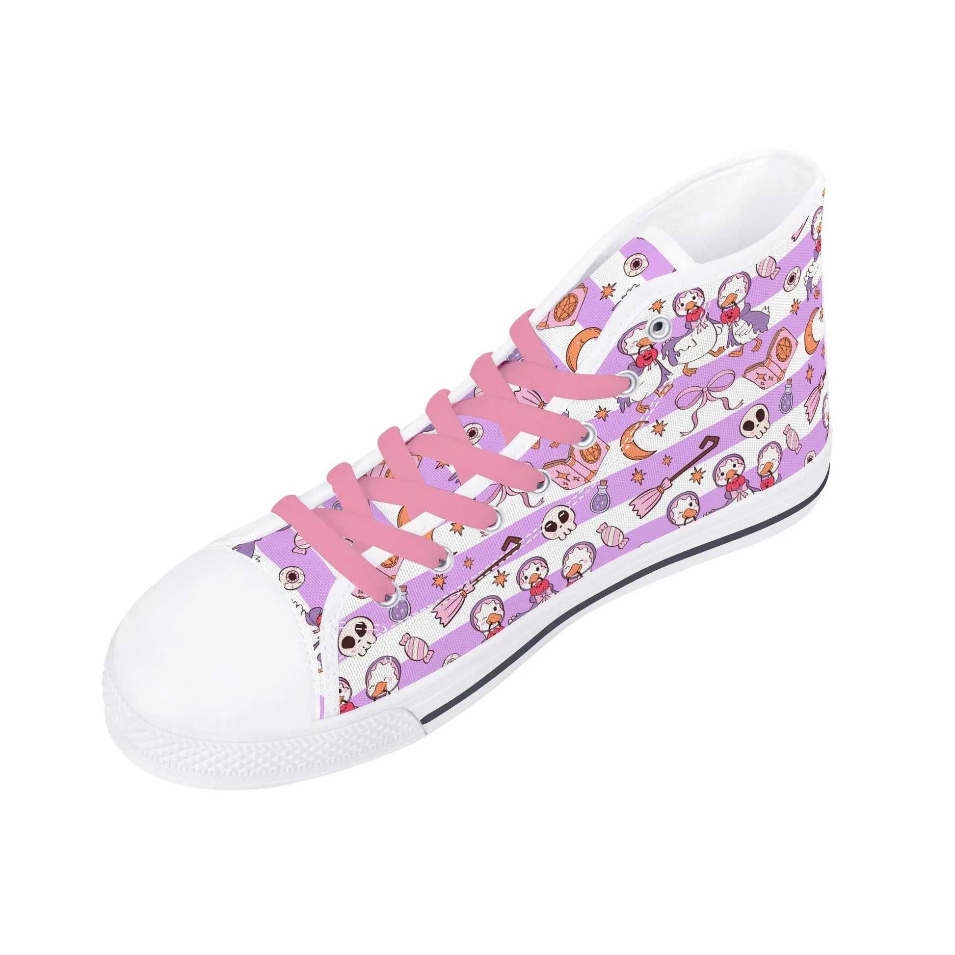 Spooky Honks High Top Unisex Canvas Shoes - Puppy's Aesthetics