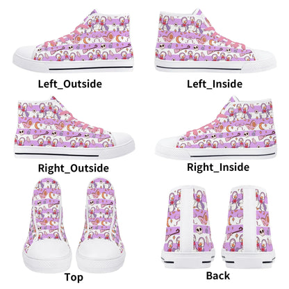 Spooky Honks High Top Unisex Canvas Shoes - Puppy's Aesthetics
