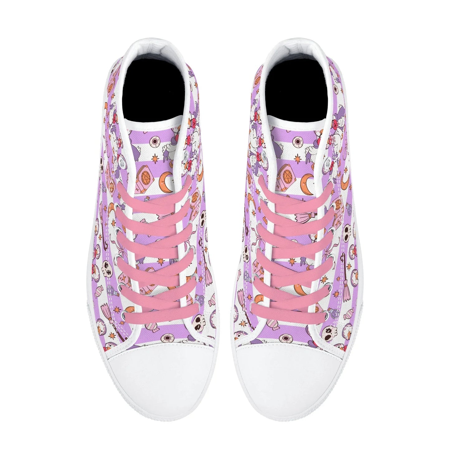 Spooky Honks High Top Unisex Canvas Shoes - Puppy's Aesthetics