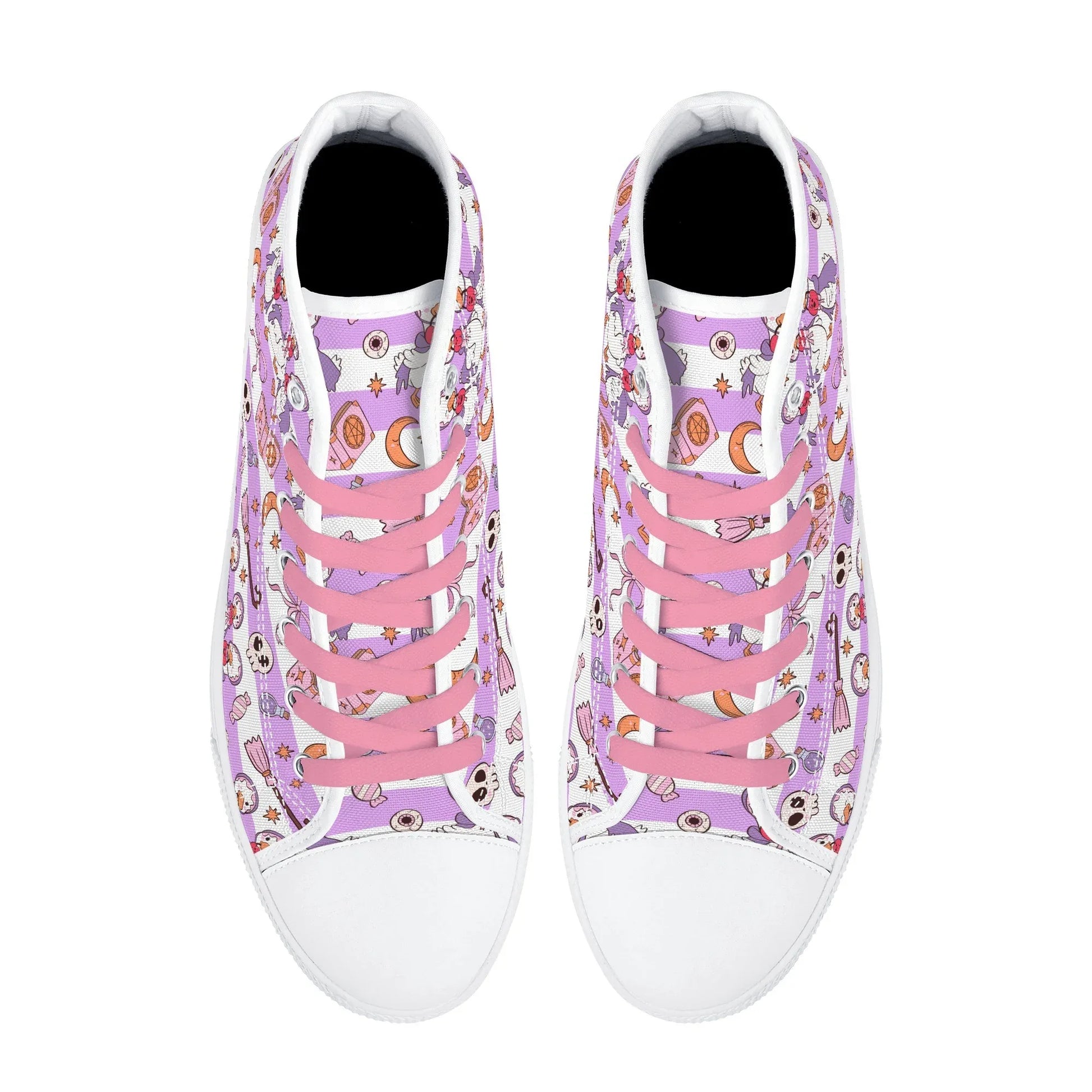 Spooky Honks High Top Unisex Canvas Shoes - Puppy's Aesthetics