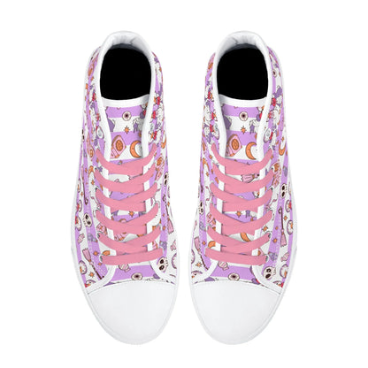Spooky Honks High Top Unisex Canvas Shoes - Puppy's Aesthetics
