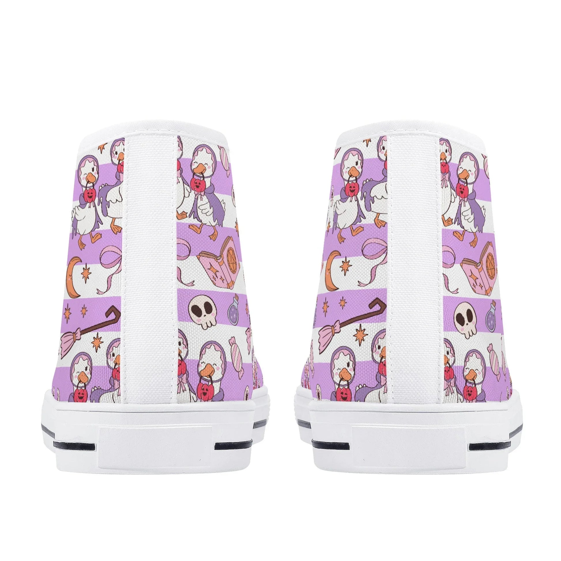 Spooky Honks High Top Unisex Canvas Shoes - Puppy's Aesthetics