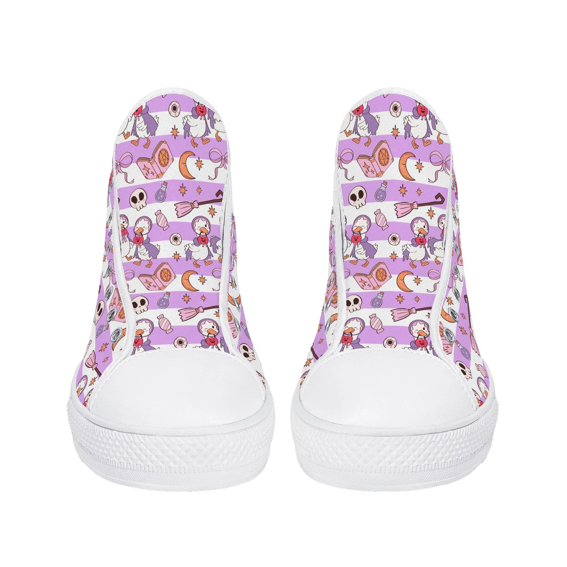 Spooky Honks High Top Unisex Canvas Shoes - Puppy's Aesthetics