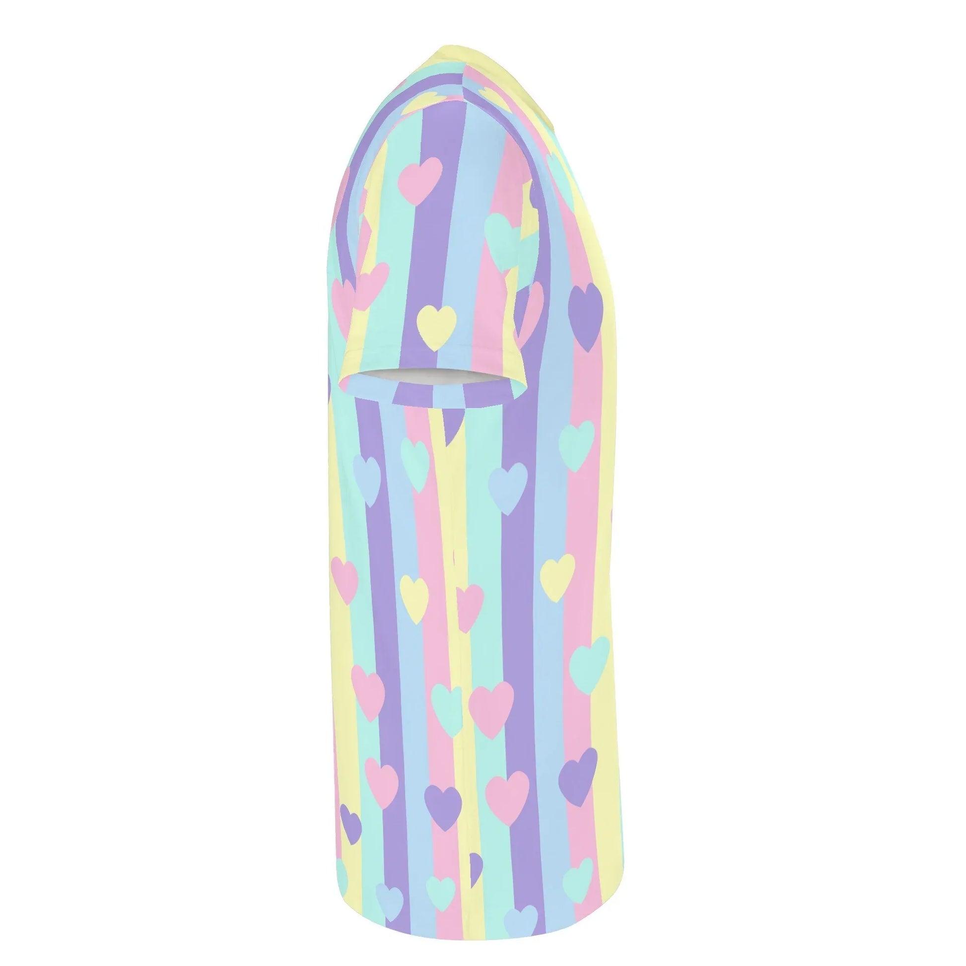 Pastel Stripes & Hearts Unisex Jammies - Puppy's Aesthetics