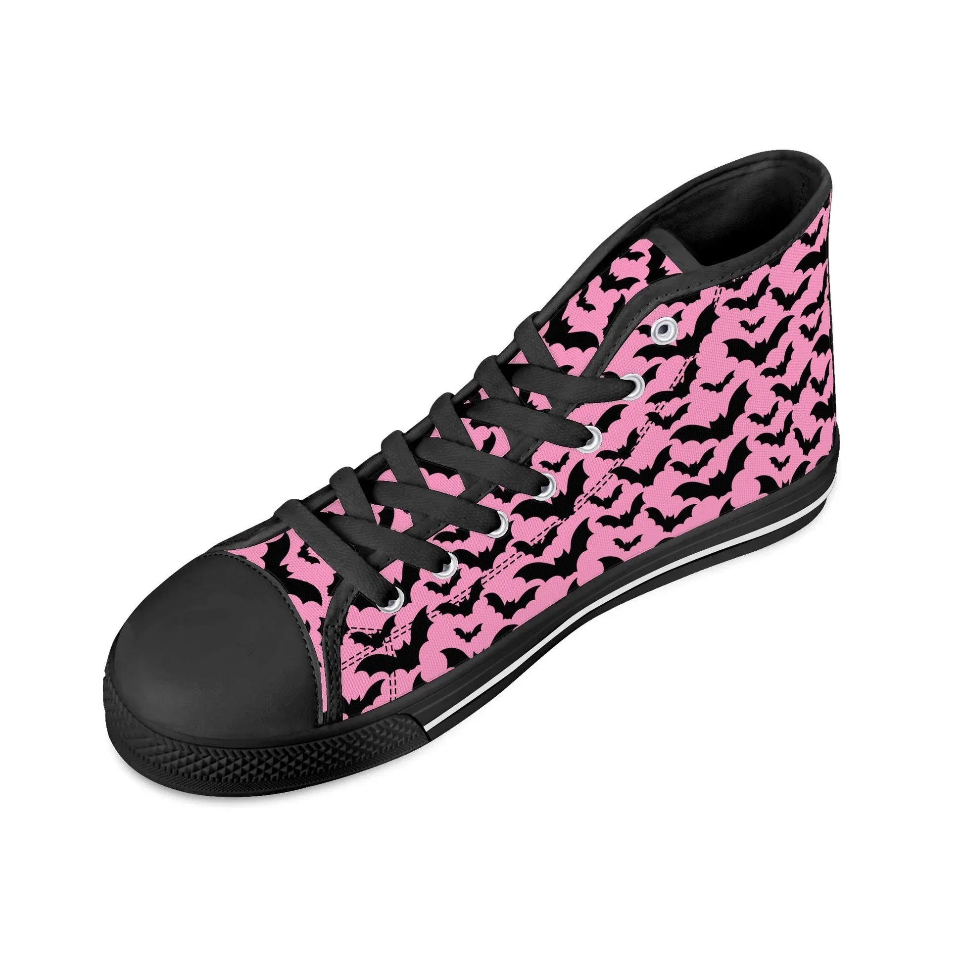 Midnight Flutter Unisex High Top Canvas Shoes - Puppy's Aesthetics