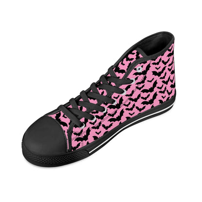 Midnight Flutter Unisex High Top Canvas Shoes - Puppy's Aesthetics