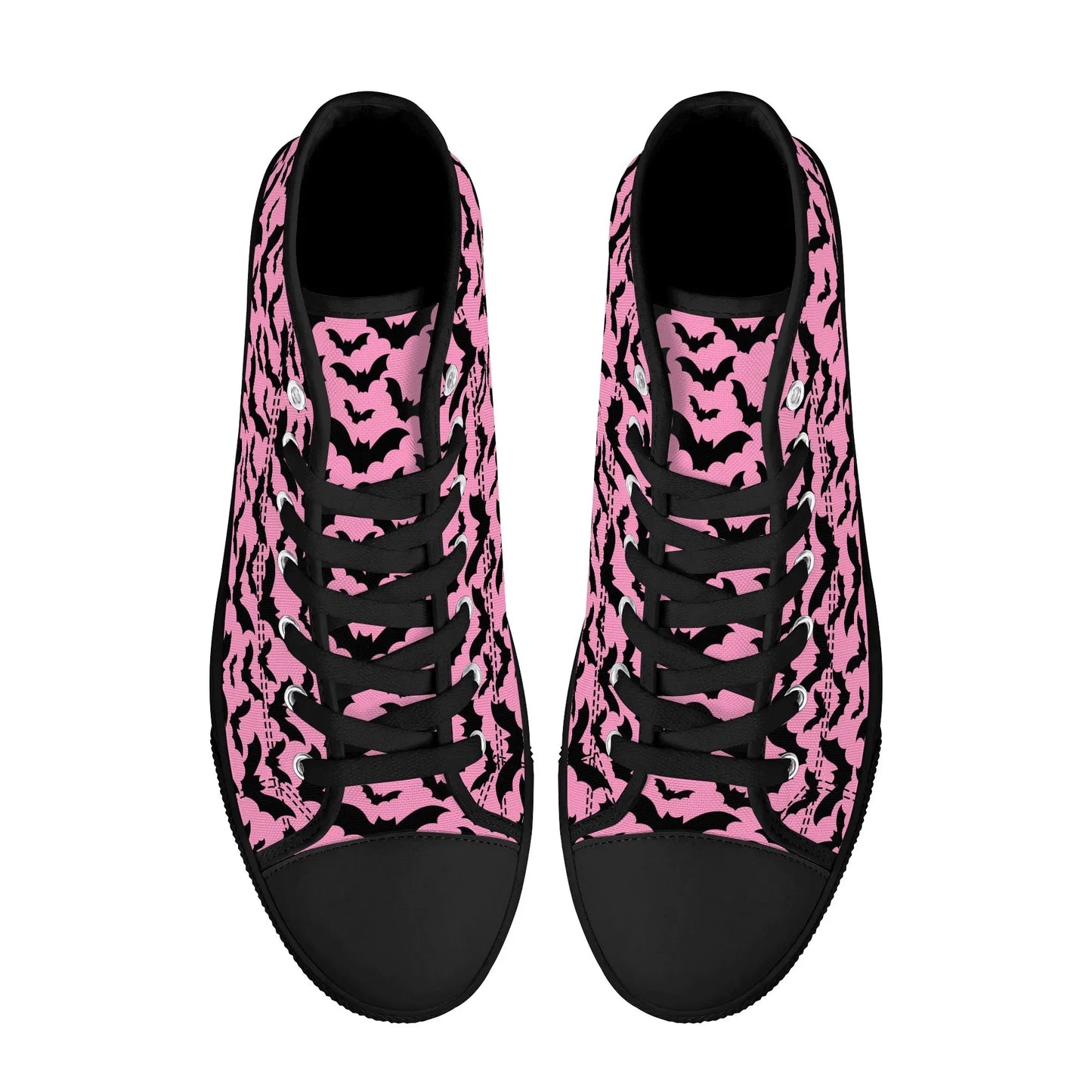 Midnight Flutter Unisex High Top Canvas Shoes - Puppy's Aesthetics