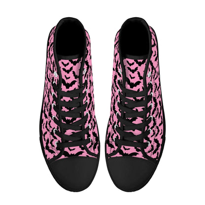 Midnight Flutter Unisex High Top Canvas Shoes - Puppy's Aesthetics
