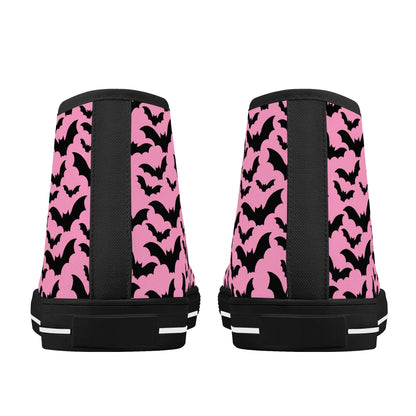 Midnight Flutter Unisex High Top Canvas Shoes - Puppy's Aesthetics