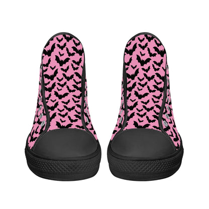 Midnight Flutter Unisex High Top Canvas Shoes - Puppy's Aesthetics