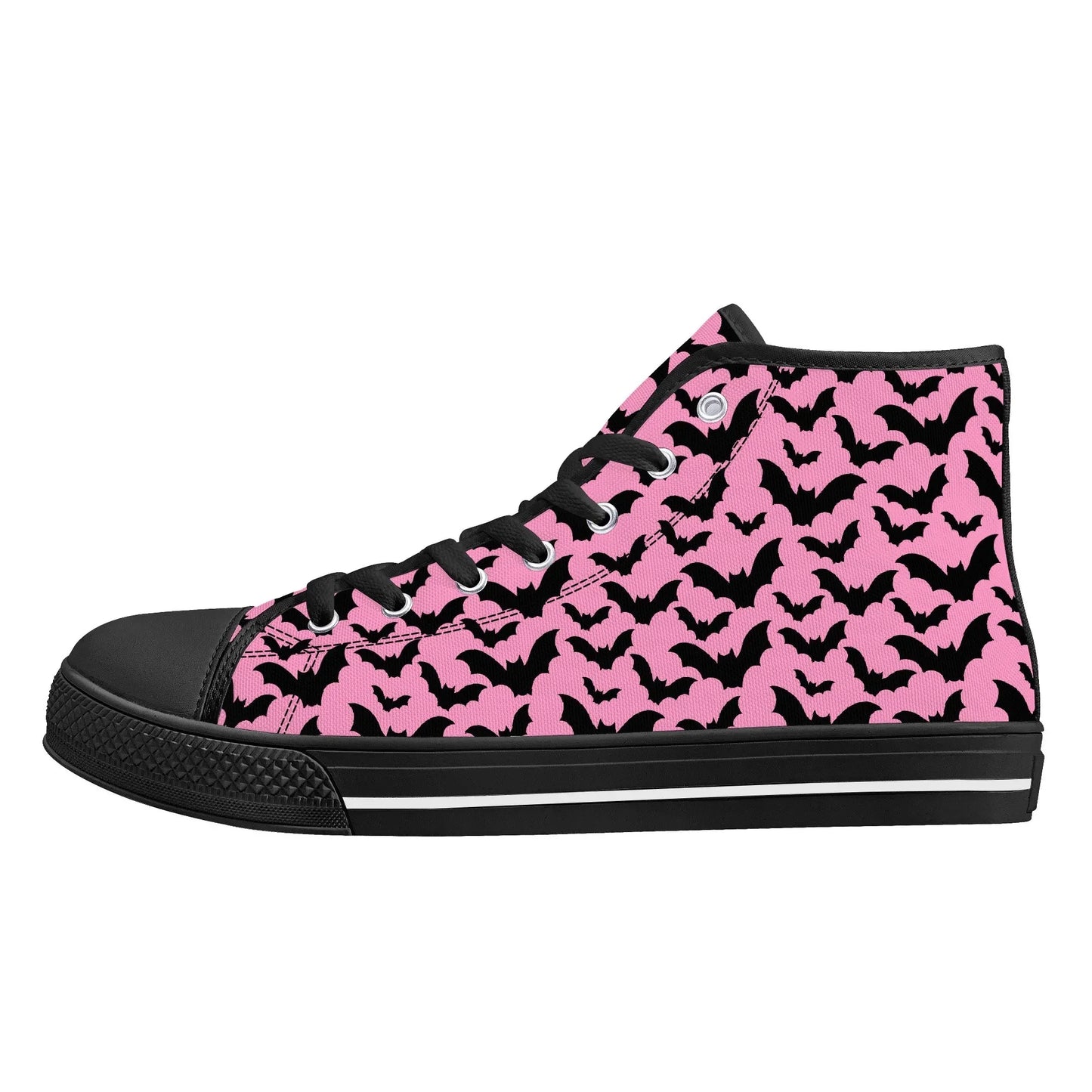 Midnight Flutter Unisex High Top Canvas Shoes - Puppy's Aesthetics