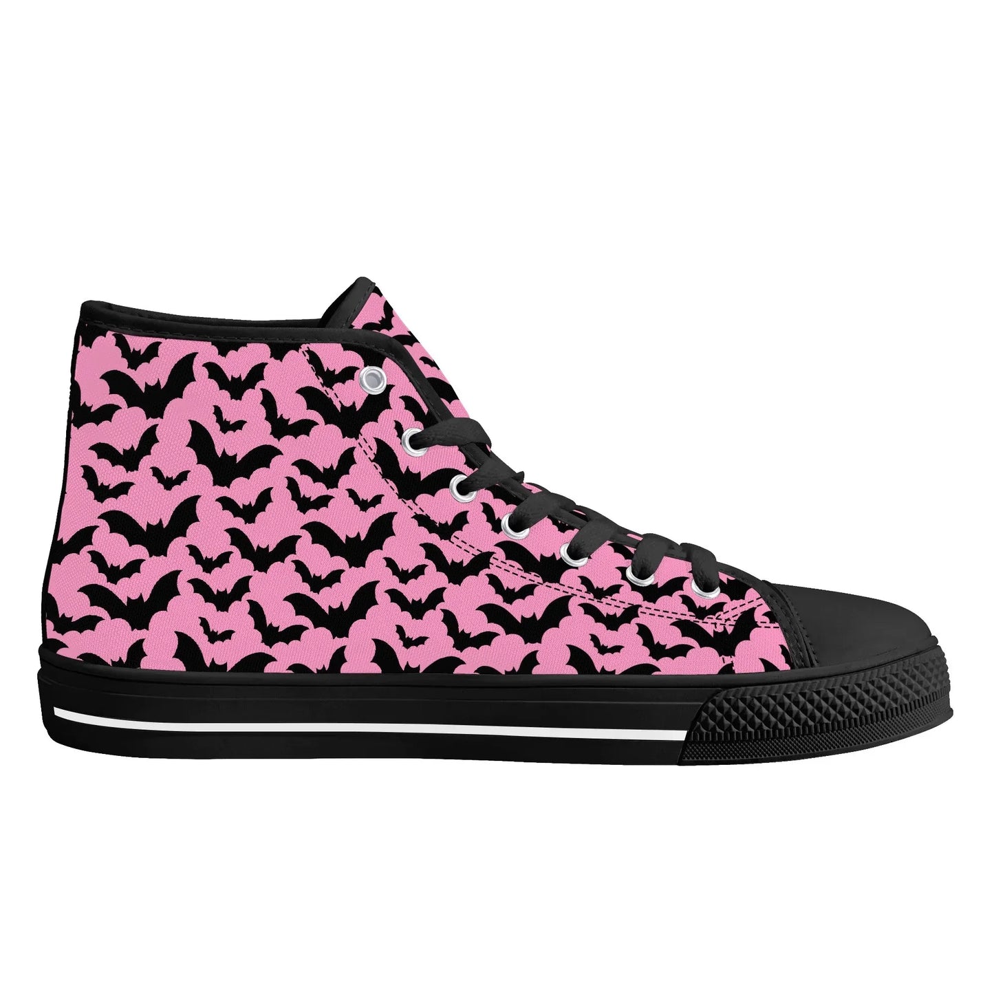 Midnight Flutter Unisex High Top Canvas Shoes - Puppy's Aesthetics