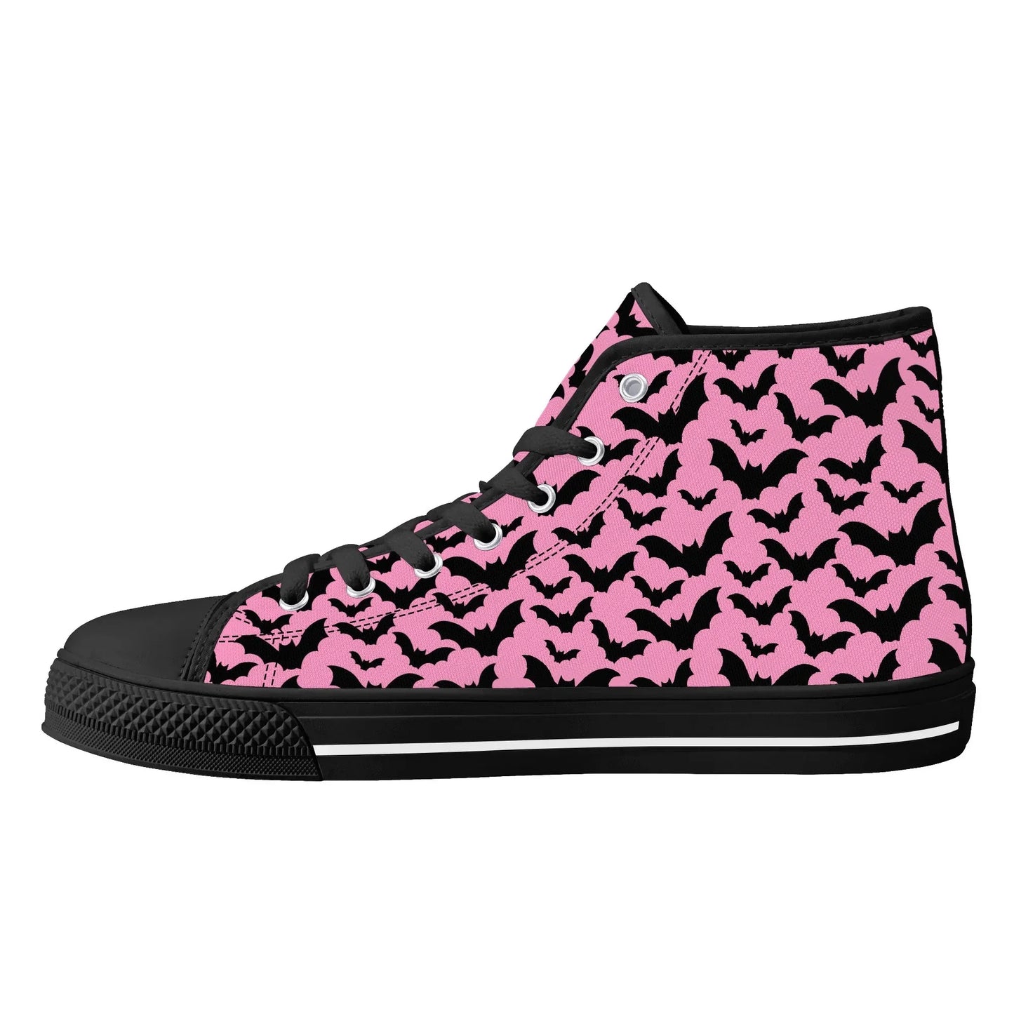 Midnight Flutter Unisex High Top Canvas Shoes - Puppy's Aesthetics