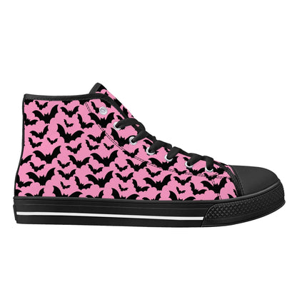 Midnight Flutter Unisex High Top Canvas Shoes - Puppy's Aesthetics
