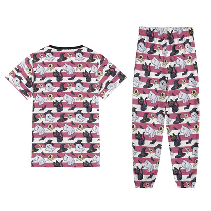 Haunted Whiskers Unisex Jammies - Puppy's Aesthetics