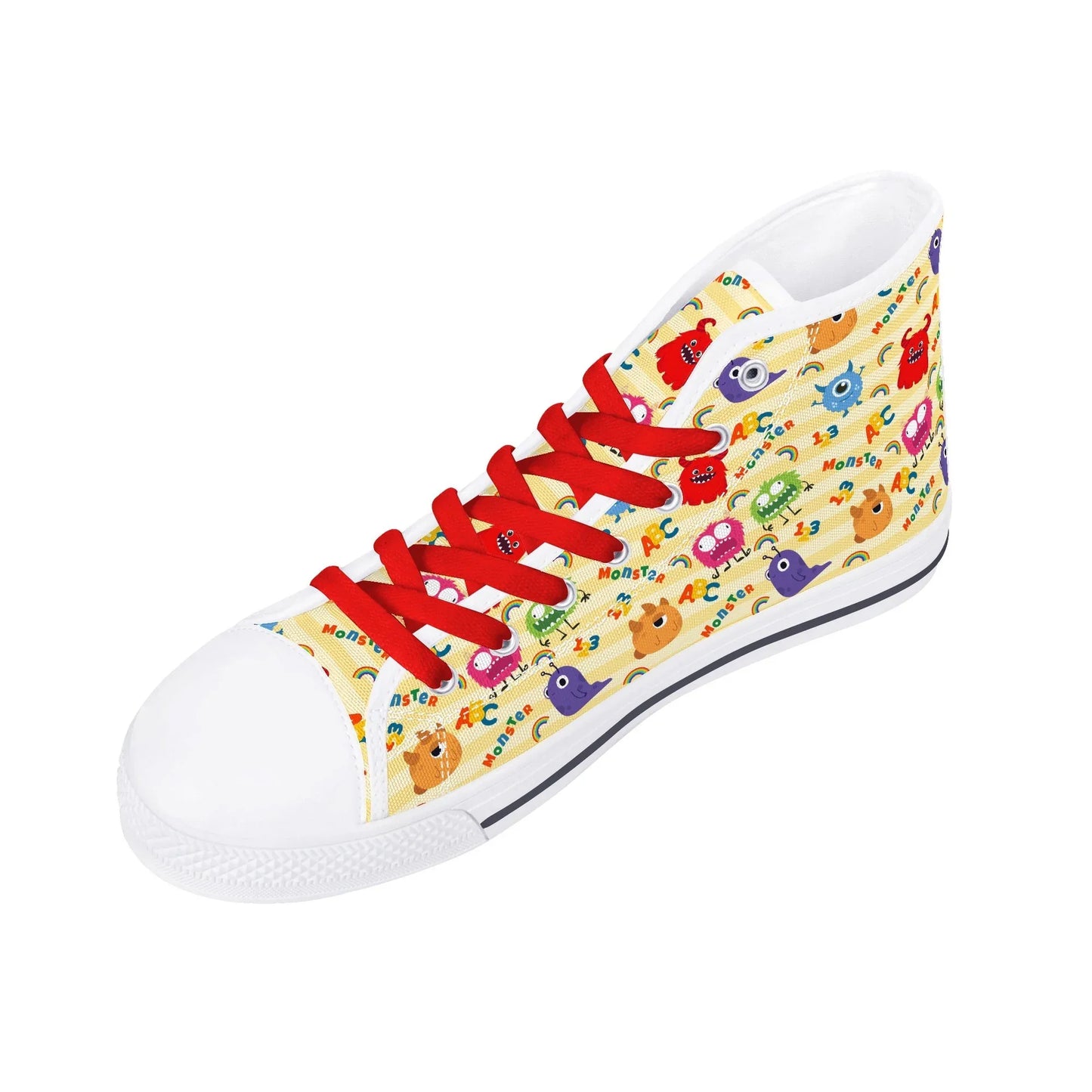 Lil Monsters Unisex High Top Canvas Shoes - Puppy's Aesthetics