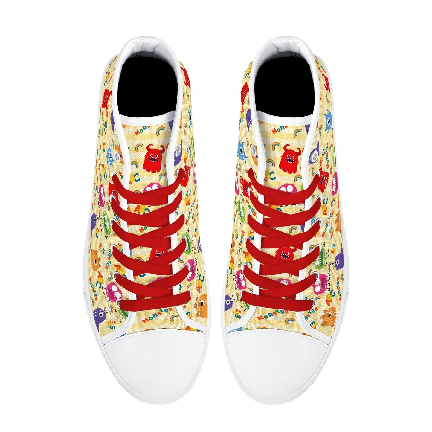 Lil Monsters Unisex High Top Canvas Shoes - Puppy's Aesthetics
