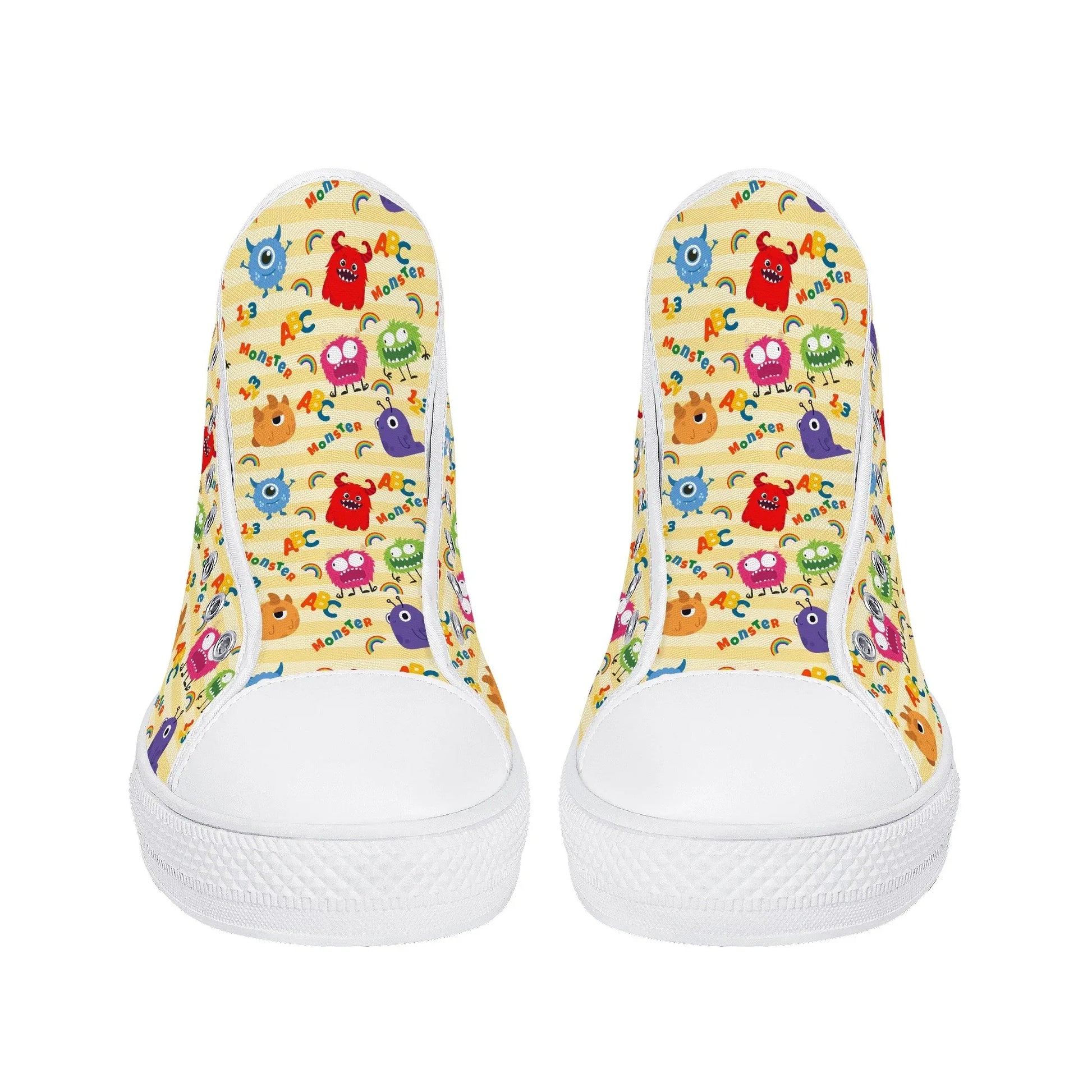 Lil Monsters Unisex High Top Canvas Shoes - Puppy's Aesthetics