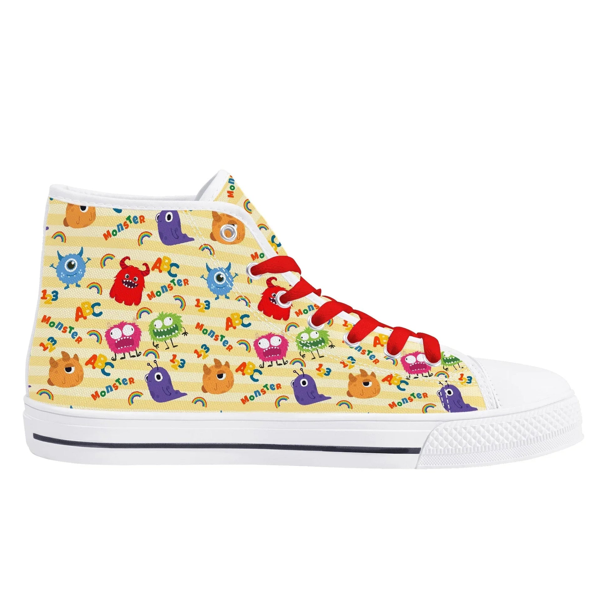 Lil Monsters Unisex High Top Canvas Shoes - Puppy's Aesthetics