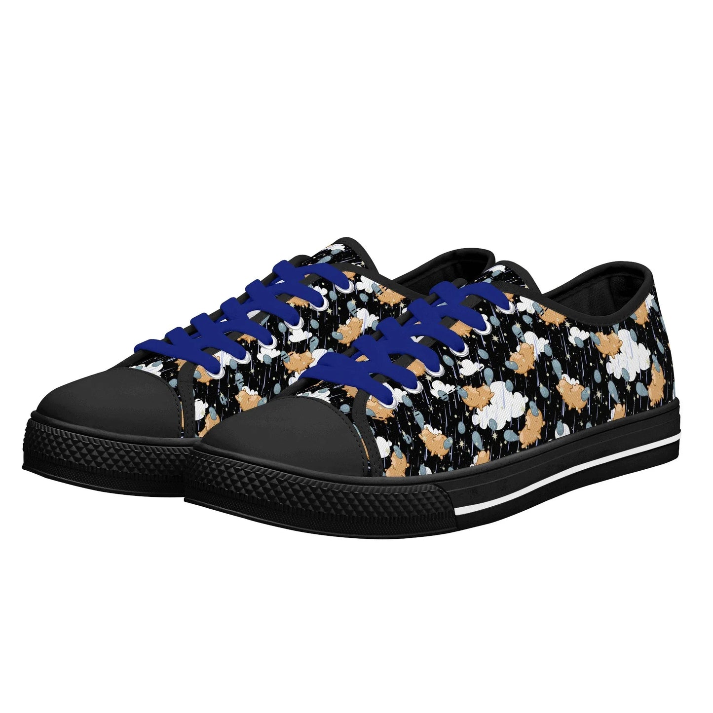 Starry Dreamfluff Unisex Low Top Canvas Shoes - Puppy's Aesthetics