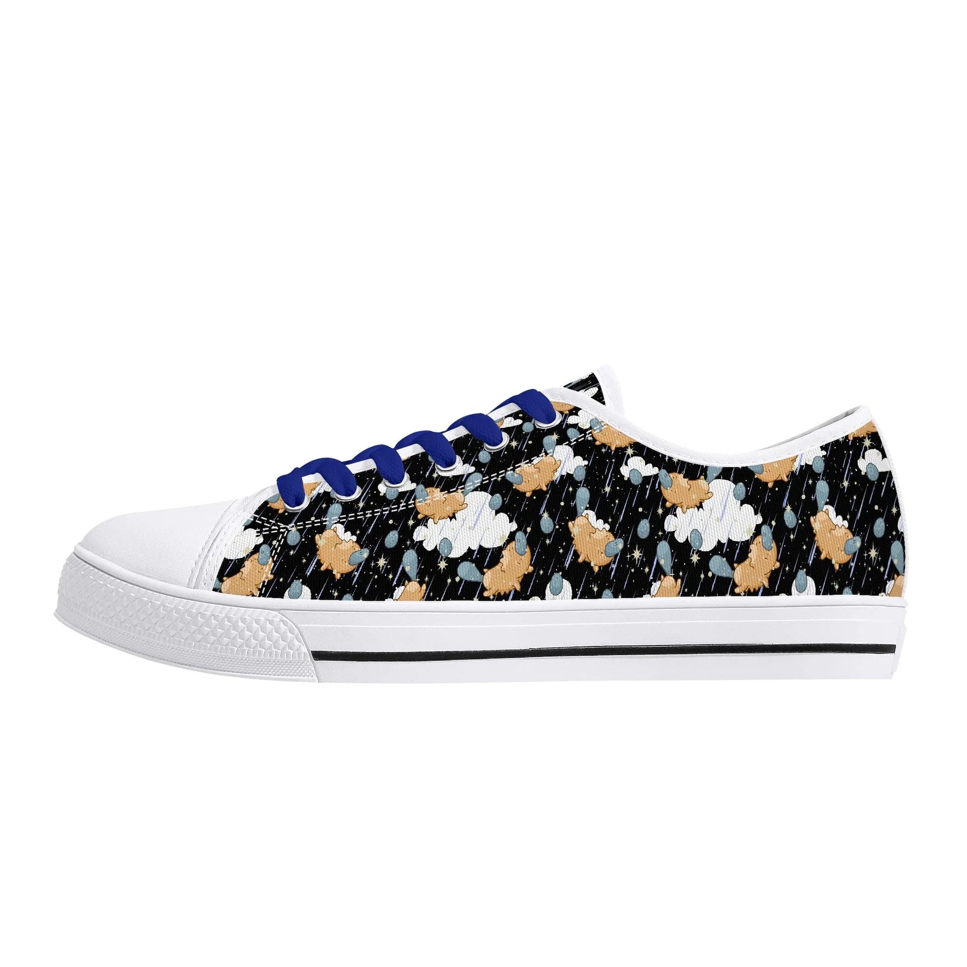 Starry Dreamfluff Unisex Low Top Canvas Shoes - Puppy's Aesthetics