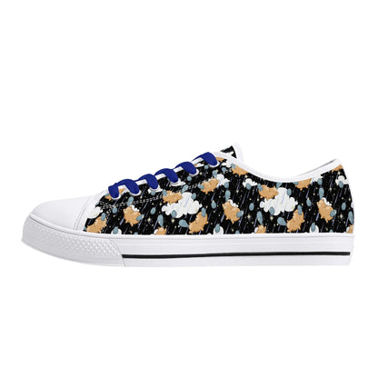 Starry Dreamfluff Unisex Low Top Canvas Shoes - Puppy's Aesthetics