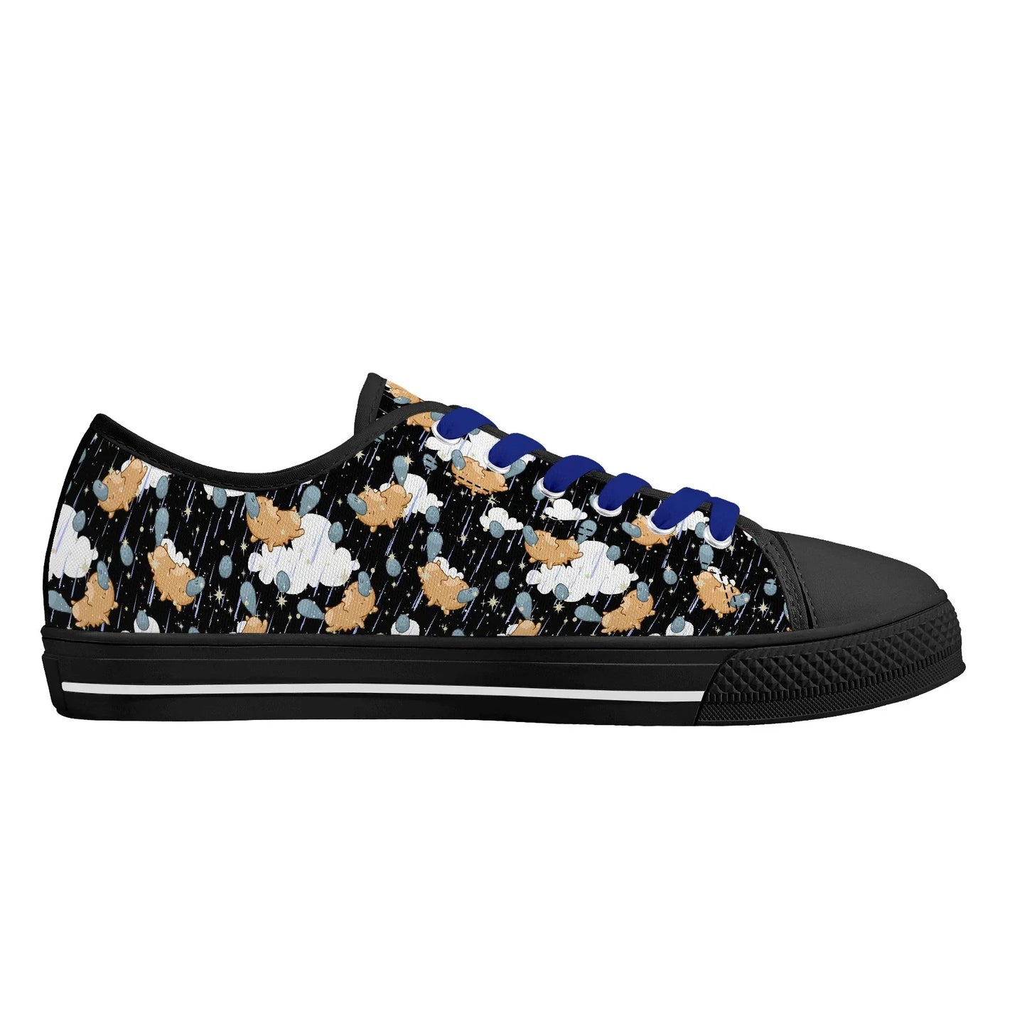 Starry Dreamfluff Unisex Low Top Canvas Shoes - Puppy's Aesthetics