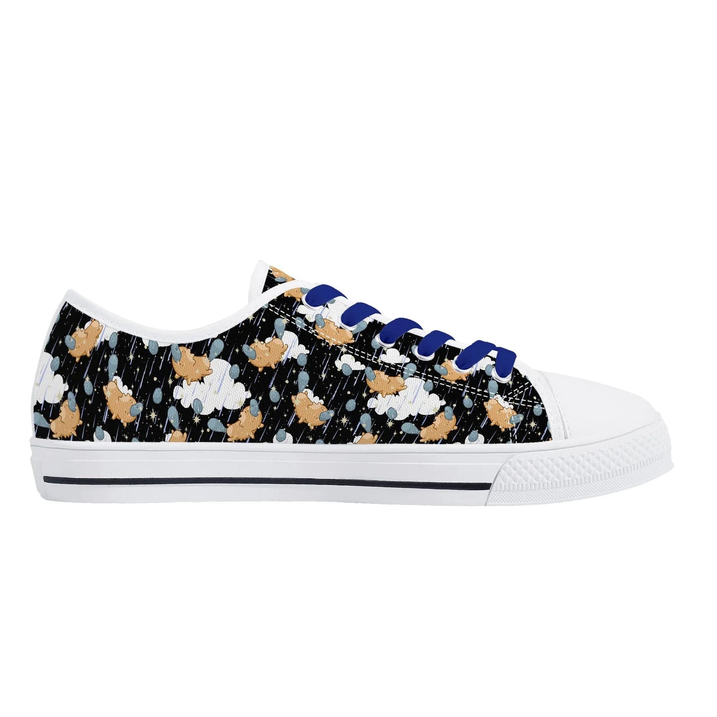 Starry Dreamfluff Unisex Low Top Canvas Shoes - Puppy's Aesthetics