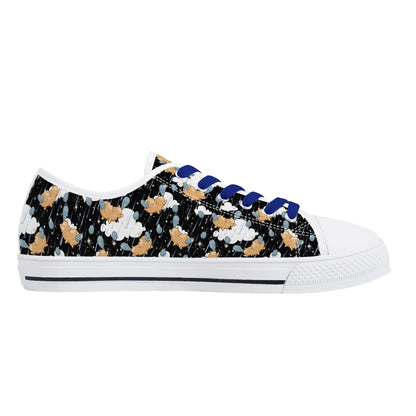 Starry Dreamfluff Unisex Low Top Canvas Shoes - Puppy's Aesthetics