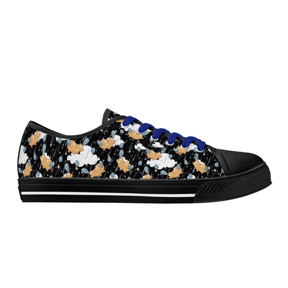 Starry Dreamfluff Unisex Low Top Canvas Shoes - Puppy's Aesthetics